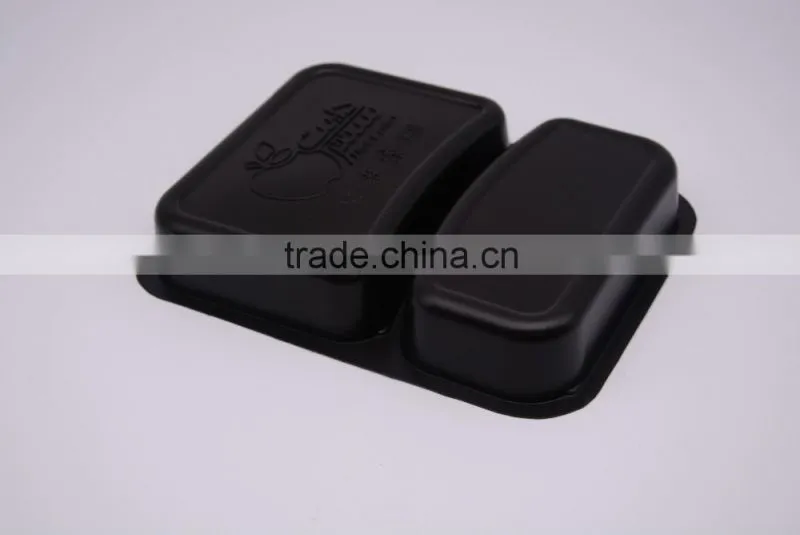 hot hot hot sale black plastic disposable microwave lunch box food container