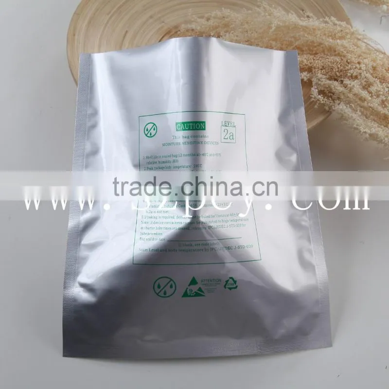 silver aluminum moisture barrier antistatic bags