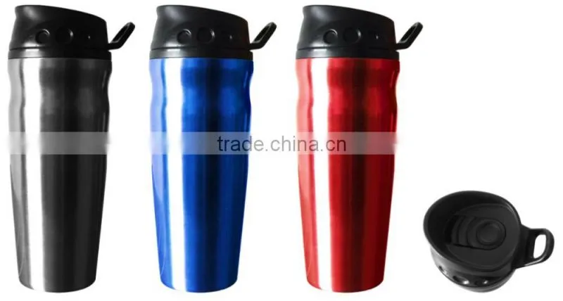 Custom double wall coffee travel mug, wholesale stainless steel custom coffee cup mug