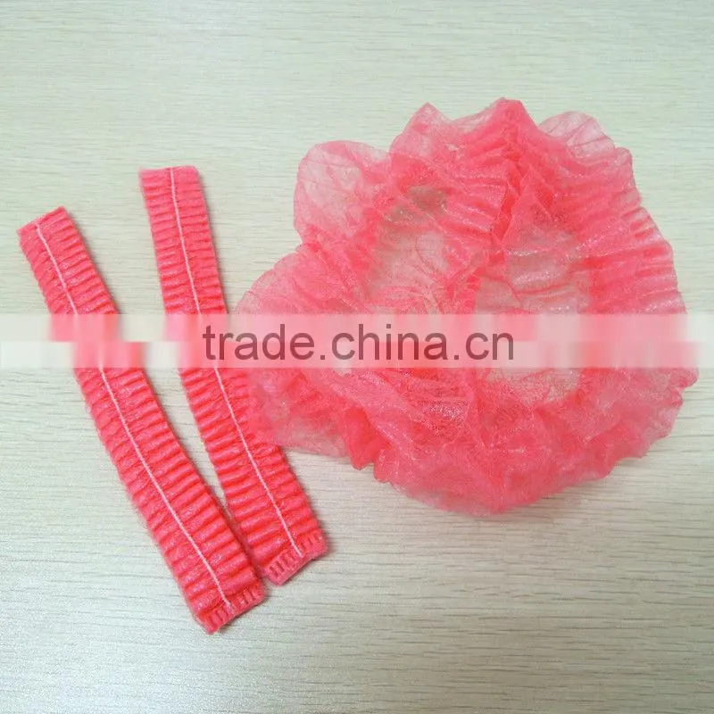 disposable non woven hair cap bouffant stretch dust cap