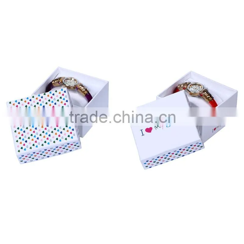 Hot sale watch paper box with love printed pattern