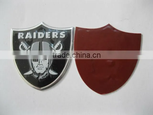 Embossed Metal Logo Sticker Aluminum Metal Sticker Label