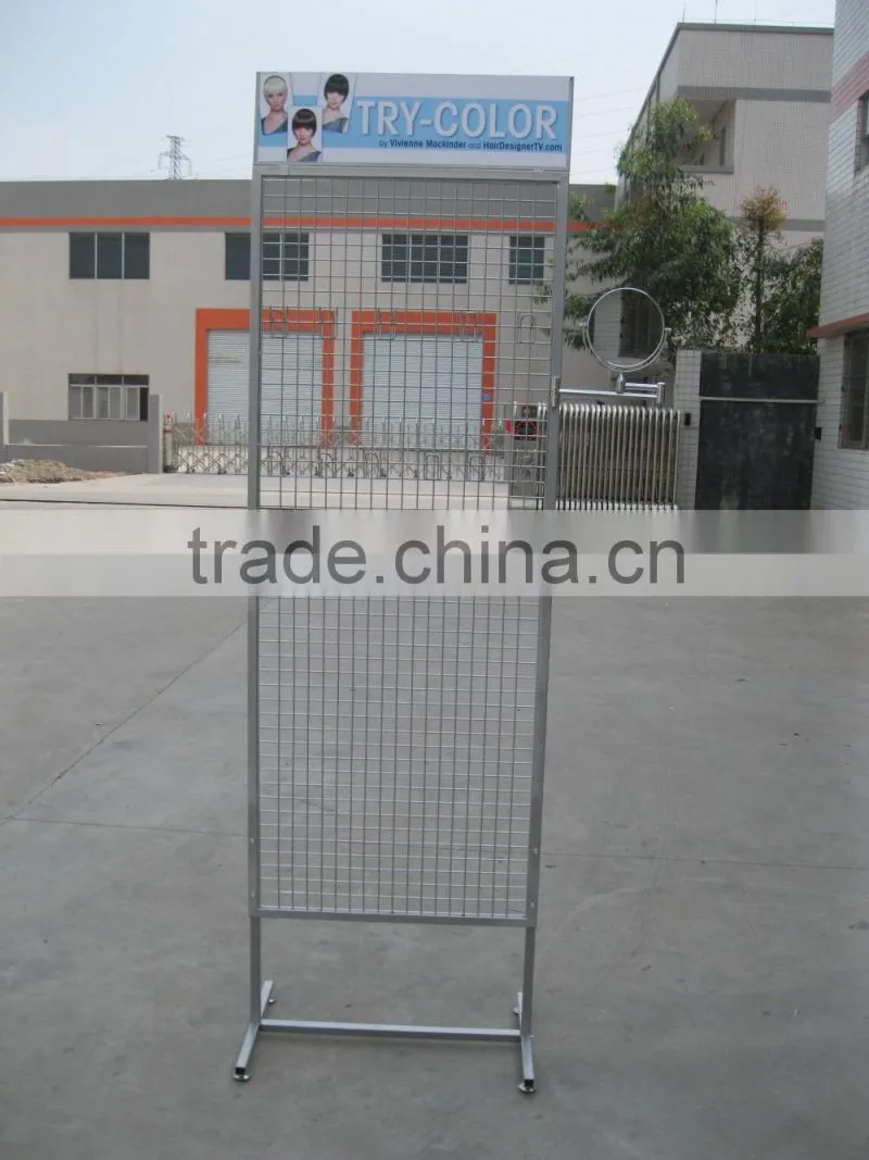 Free metal floor stand display rack