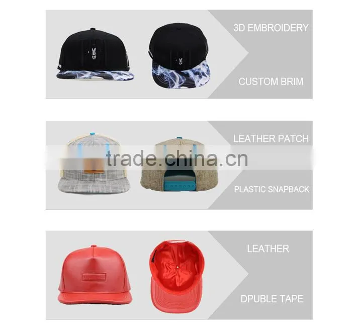 Fashion Design 100% Cotton Blank Wholesale Custom 5 Panel Hats