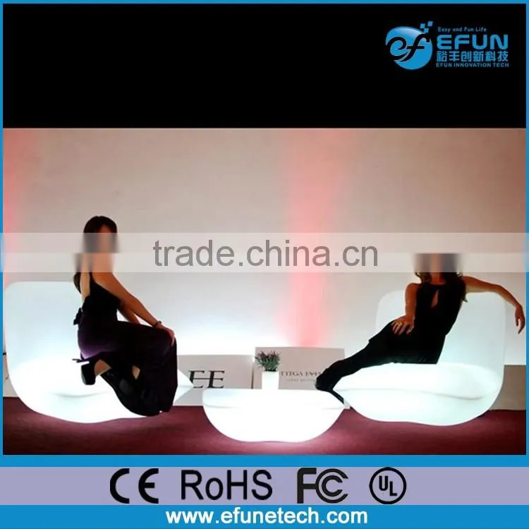 remote control battery operated rgb color changed inflatable led light leisure sofa