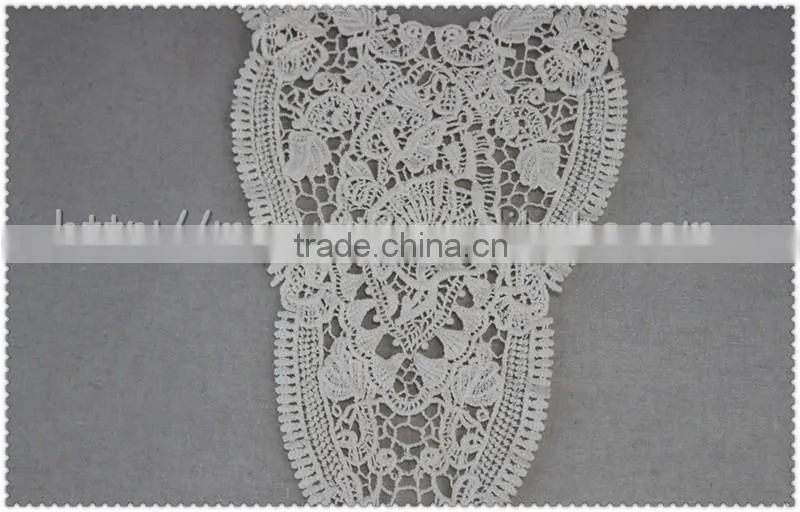 100% cotton lace collar, Soft White crochet Cotton Lace Collar for garment