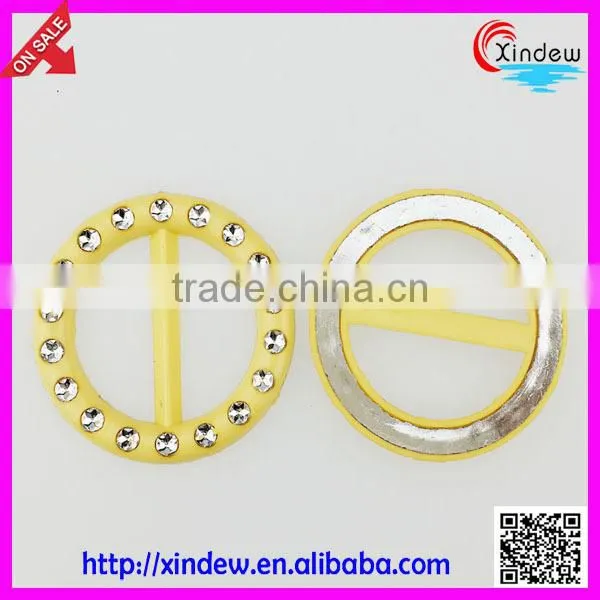 Plastic Belt buckle with diamond, Fashion dress buckles