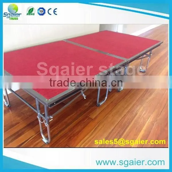 Wholesale Metal folded cheap portable stage with factory price