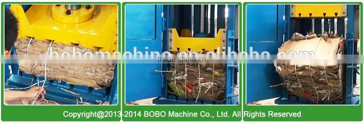 New arrival hydraulic vertical cardboard baler