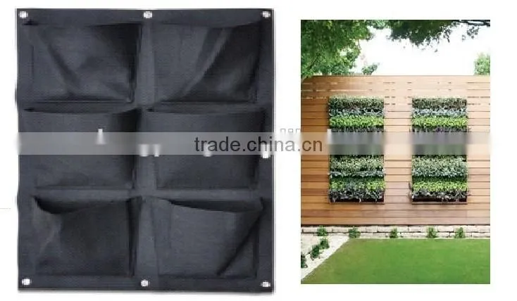 Outdoor Wall Planters,6-Pocket Hanging Garden Planter for Walls Indoor/Outdoor