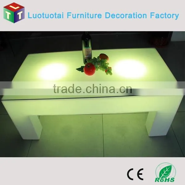 RGBW color change remote control long LED Tea/Coffee table