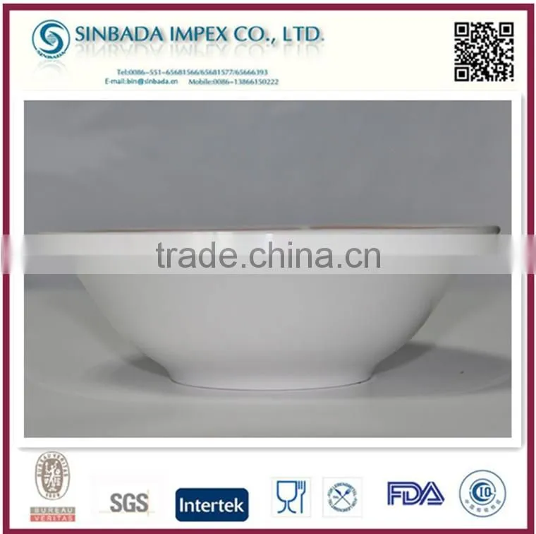 wholesale high quality cheap white ceramic bowl with design