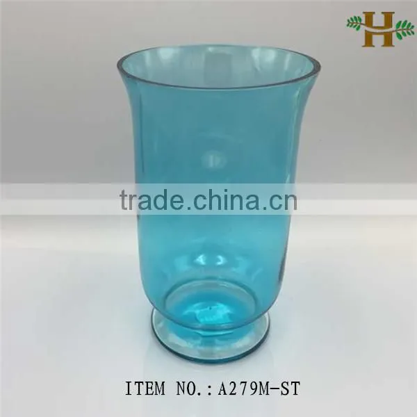 stained handblown glass flower vase for decoration