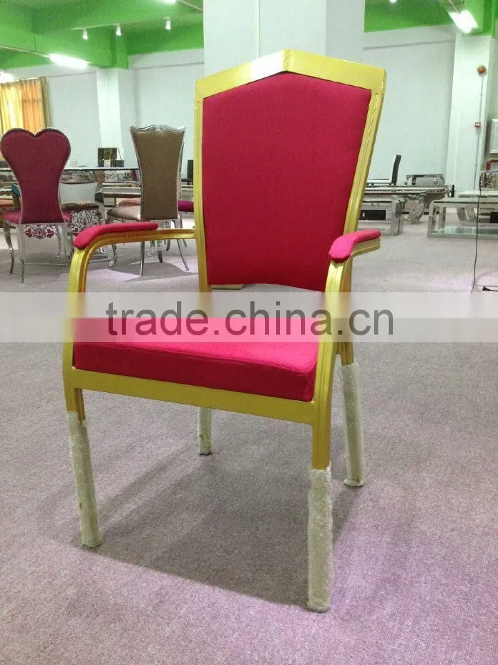 wholesale chair banquet stacking banquet chair hotel chair with arm