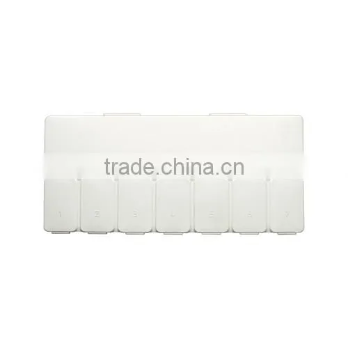 portable travel plastic medicine pillbox pill organizer with 4 compartments