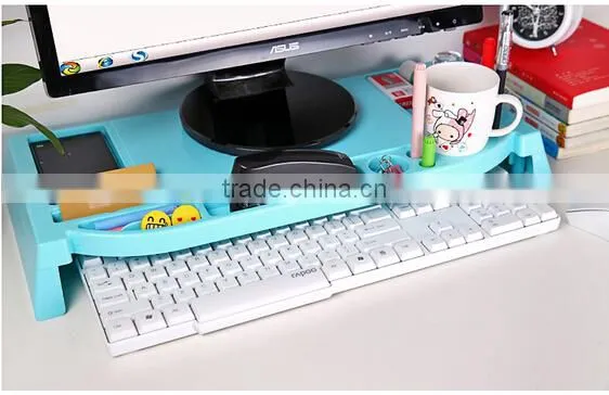 Adjustable Height Desktop Keyboard Storage Box