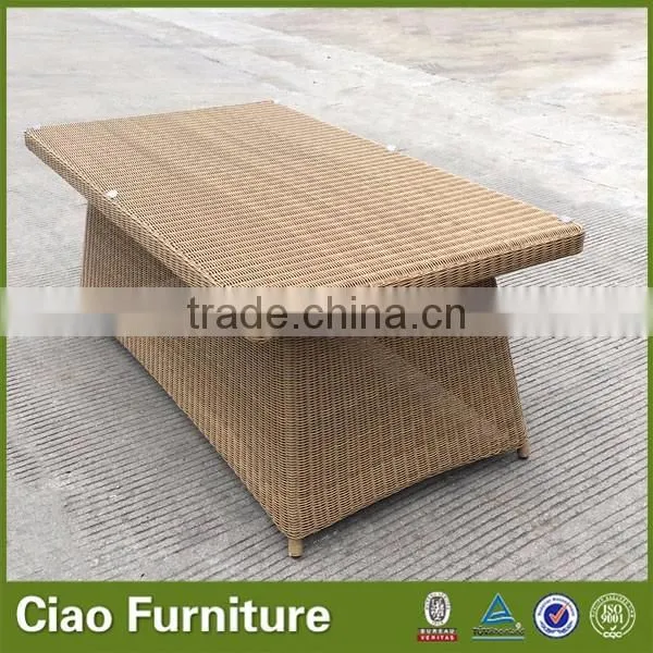 Rattan coffee table bases for glass tops