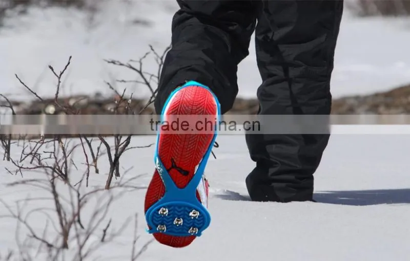 Calabash shape 5 teeth antiskid shoe covers,Winter safety silicone crampons