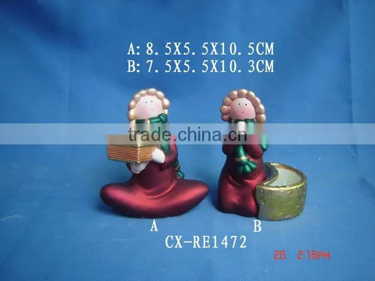 polyresin snowman figurine polyresin angel figurine; resin deer statue; resin elf figurines