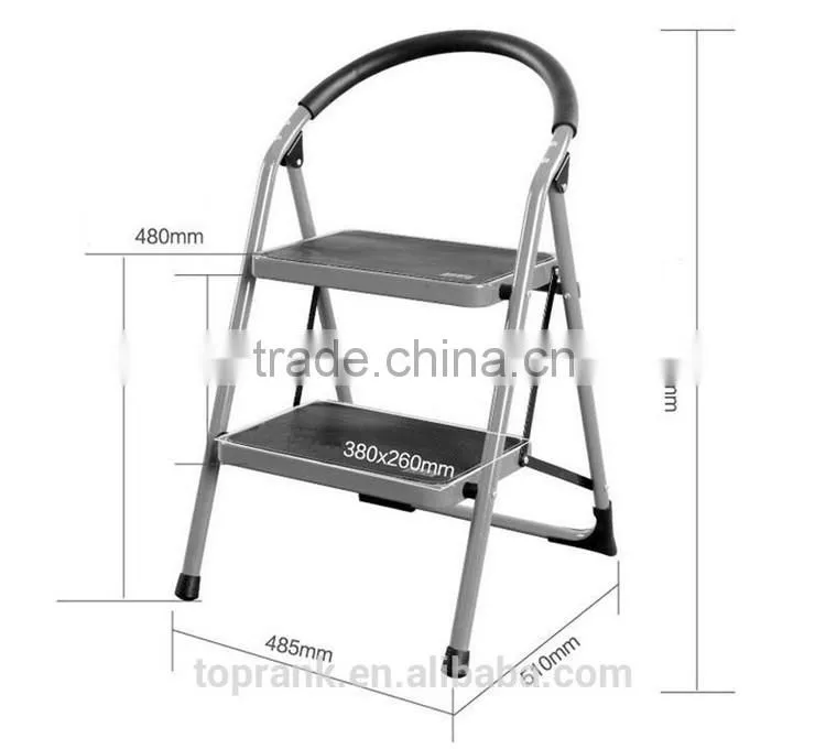 2 Steps multifunction Heavy Duty Folding adjustable step ladder