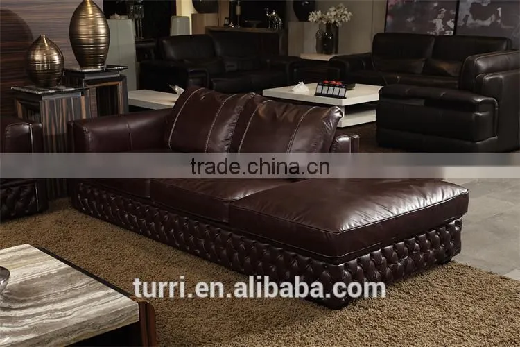 K254 Lateast design home used sofa furniture Italy modern leather sofa