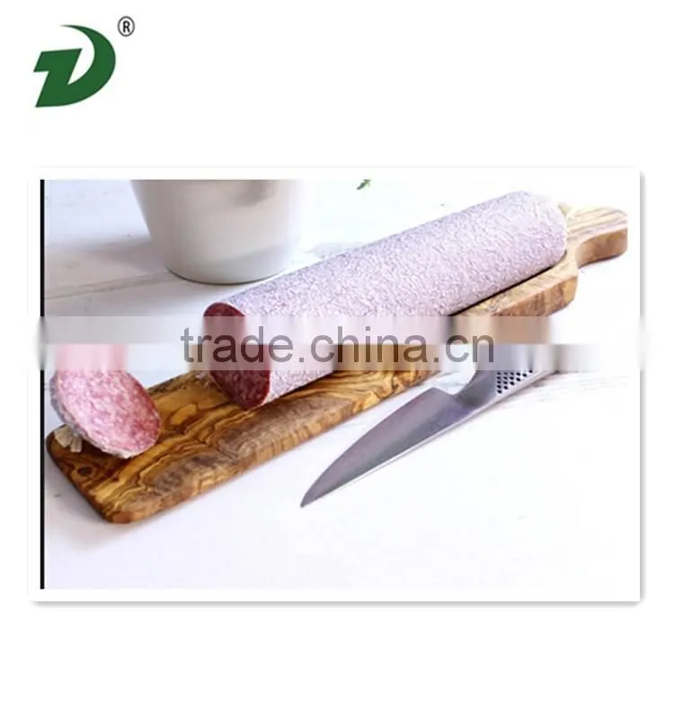 Wooden chopping board for salami