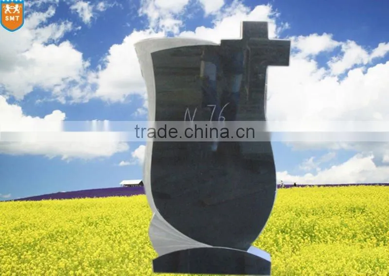 Chinese Red Granite Tombstone & Monument