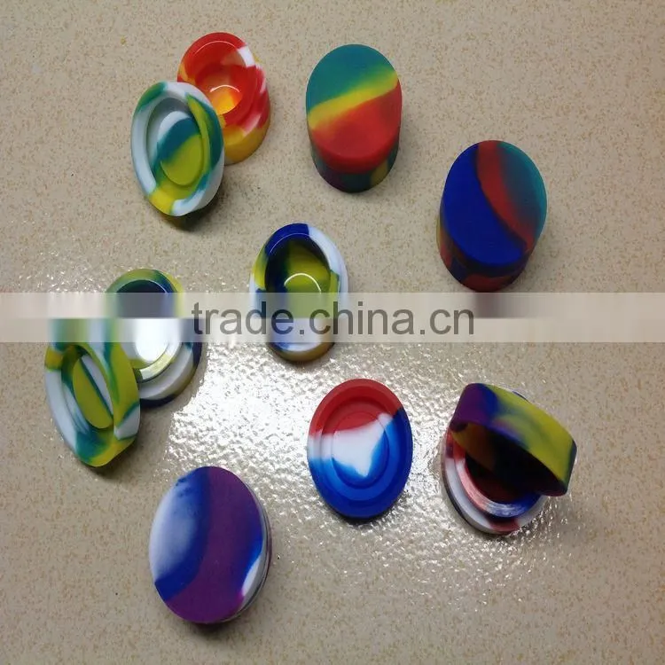 Best selling jar silicone container for wax vaporizer|silicone cosmetic container