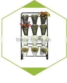 Iron floor flower pot stand