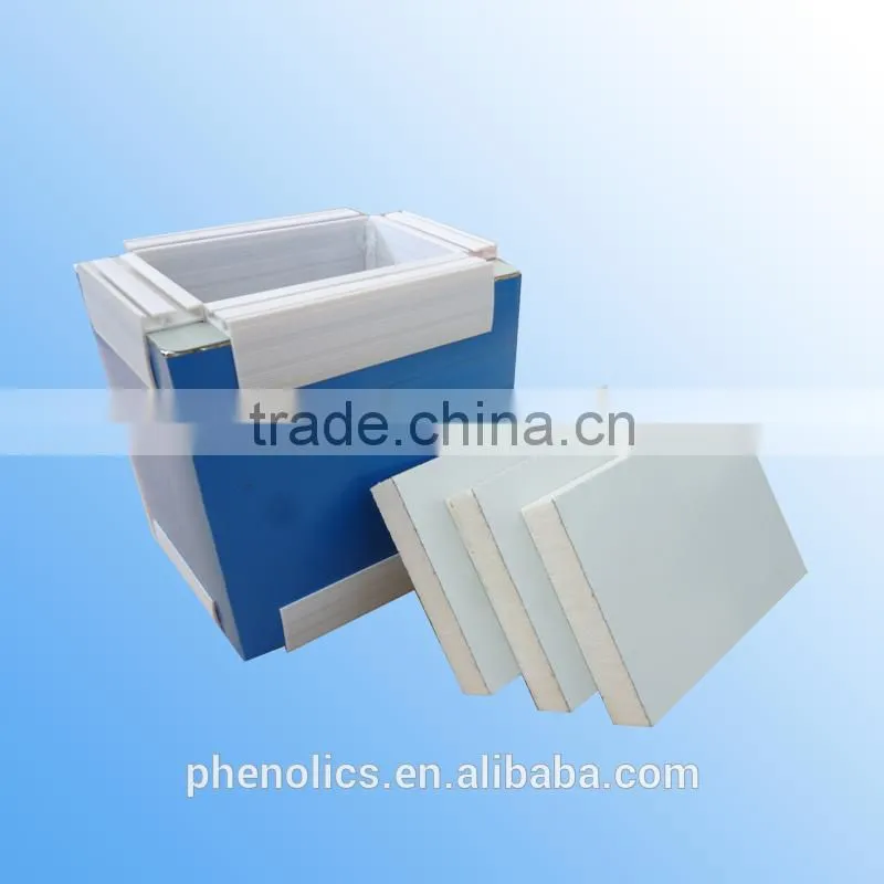 Pre-insulated 20/25/30mm phenolic/PU/PIR air duct panel