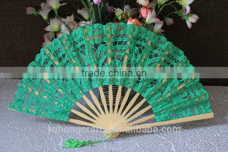 Handcrafted folding bamboo wedding fan