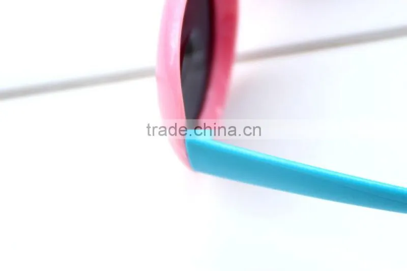 Candy Color Kids Sun Glasses Fashionable Glasses Plastic Cheap Sunglasses