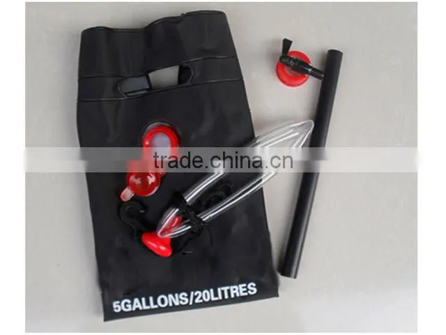 20L outdoor PVC camp shower/solar water shower bag