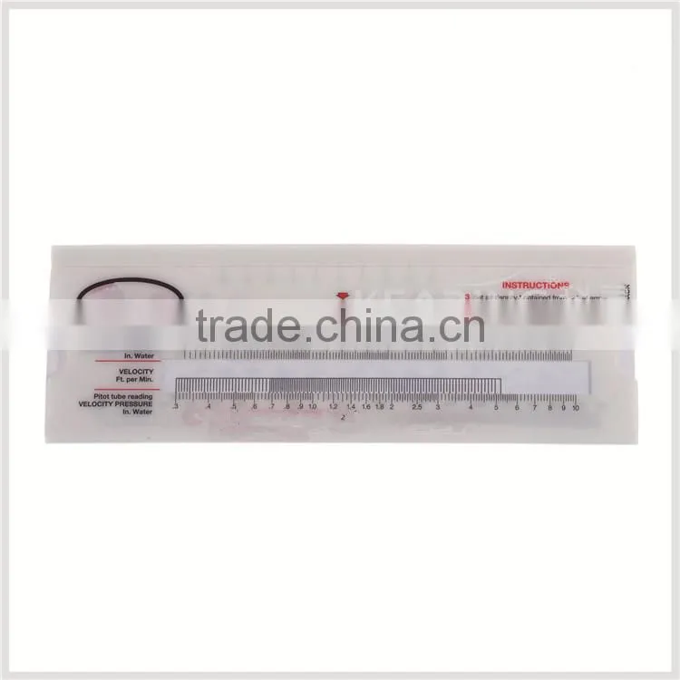 Kearing brand OEM plastic slide ruler,air velocity calcuator, velocity pressure in water, opaque plastic slide ruler #KSL01