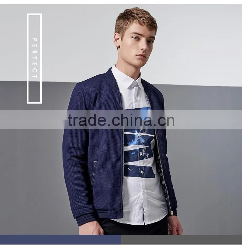 New Design 2016 Hot Selling Popular High Quality Sport Men Jacket Solid Coat Custom Logo Outdoor Zipper Outerwear