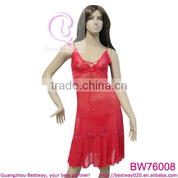 Sexy lingerie night lingerie transparent sleepwear