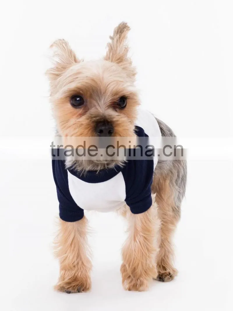 cotton polyester raglan sleeve t shirt dog clothes for europe