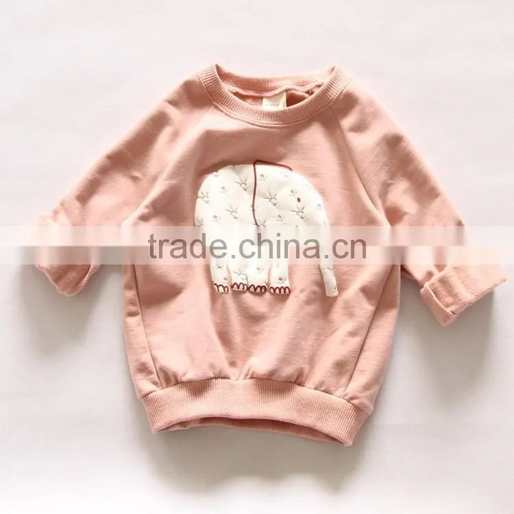 children clothing Kids elephant clothes girls boy pullover Hoodies Kids Long Sleeve spring autumn 2016 Hoodies