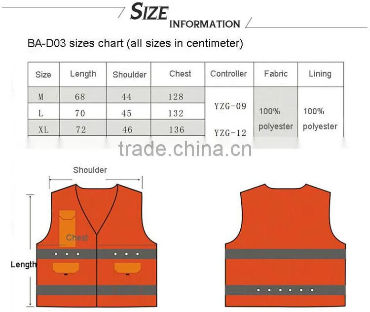 High Visibility LED Light up Work Reflective clothing safety