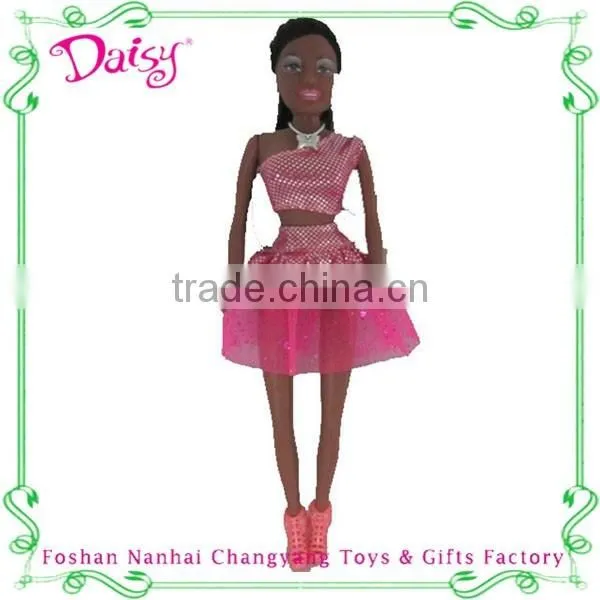 New products 11.5 inch china sex black doll