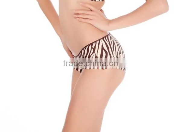 Middle Waist Zebra Seamless Women Underwear