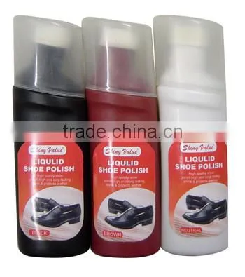 75ml black/brown/neutral shoe shine,boot polish,instant polisher
