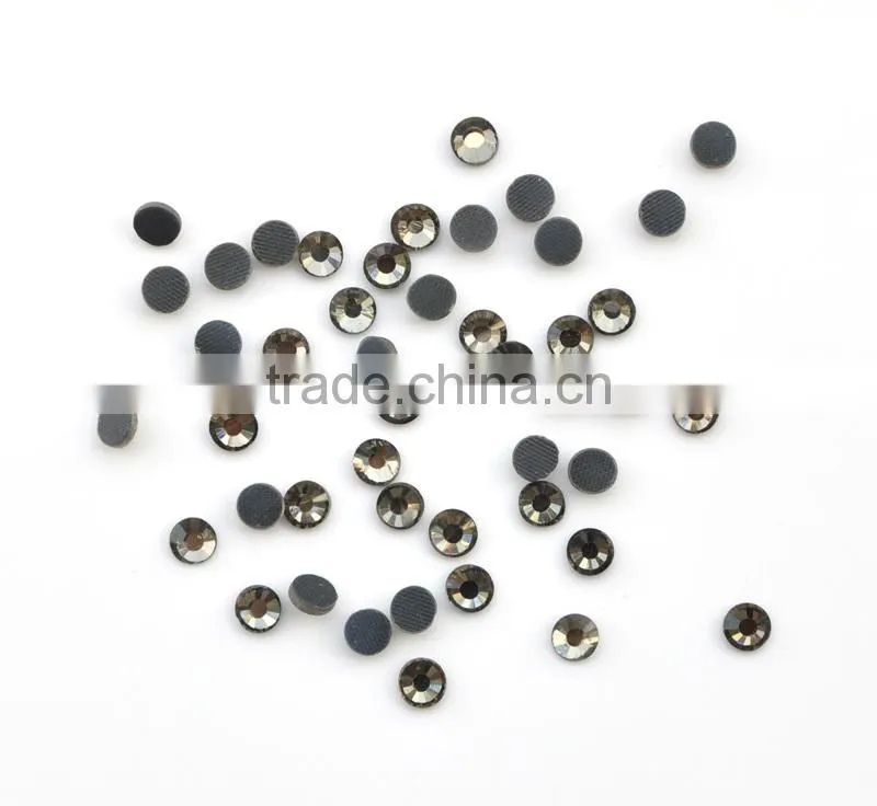Wholesale Hot Fix Glass Crystal,Hot Fix Rhinestones Rose & Flatback in Black diamond rhinestine