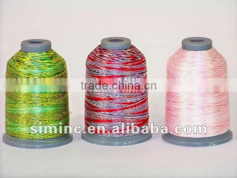 120D/2 high tenacity polyester embroidery thread