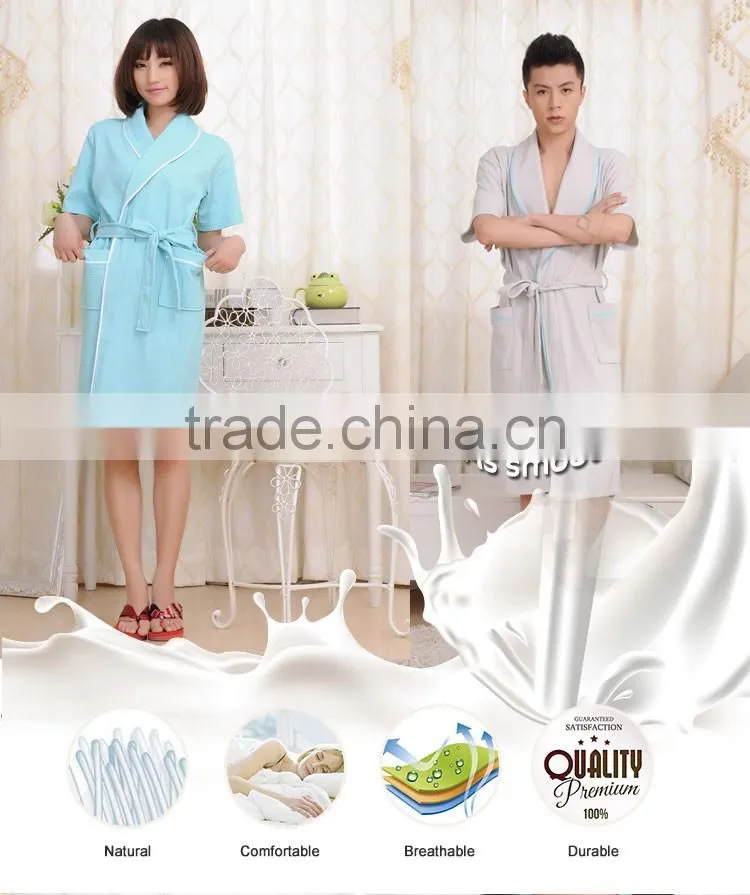 Hot Sale Multi Coloured Cozy Waffle Microfiber Bathrobe