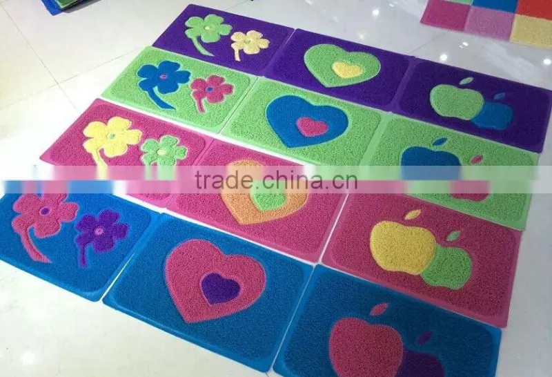 New product Nice Design pvc print carpet floor door mat