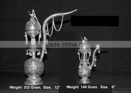 White Metal Surahi , Antique Surahi Handicraft Gift
