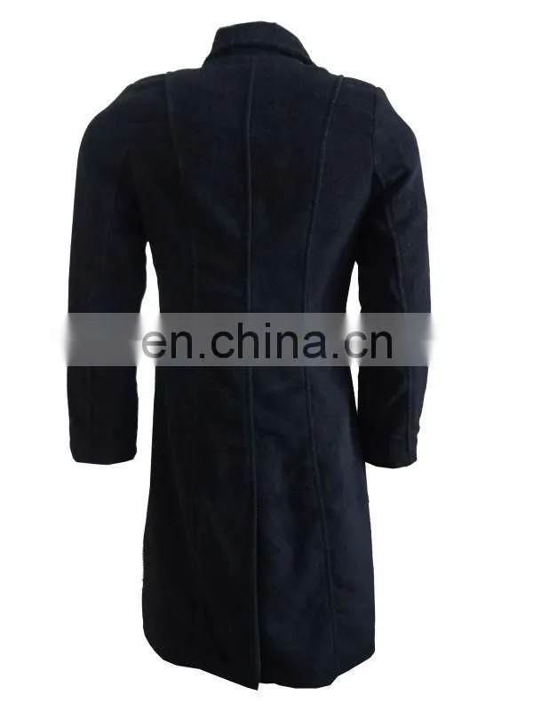 Long Wool Coat With Well Pattern