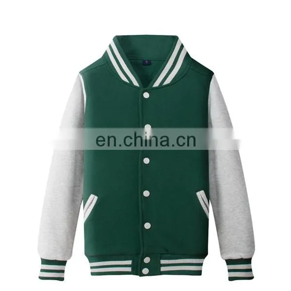 Custom Wholesale Unisex Baseball Fleece Jacket