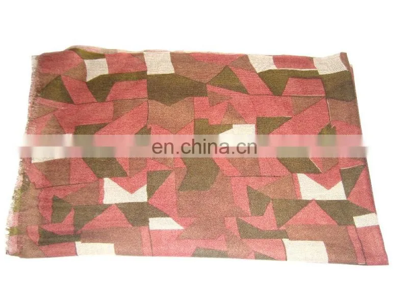 Cheap Wholesale Latest Design Printed Wool Pashmina shawls, stoles